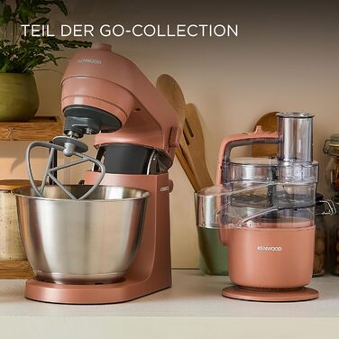 Кухонна машина KENWOOD kMix KMX750BK, компактний планетарний міксер, корал