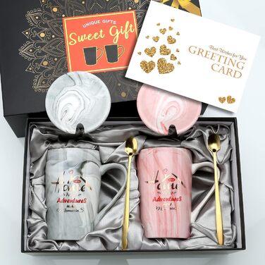 Housewarming Gifts for New Home Unique Housewarming Gift Ideas for New Home New Adventure New Memories Couple Coffee Mug Set 340 ml