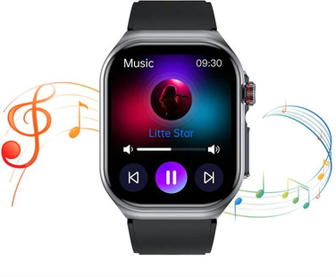 Смарт-годинник Rubicon RNCF36 з функціями моніторингу здоров'я, чорний