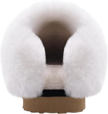 Жіночі домашні тапочки Litfun, зимові, теплі, з плюшу, пантолетти з замші, з пам'яттю, з штучним хутром, для дому та вулиці (сірі, 36/37 EU)