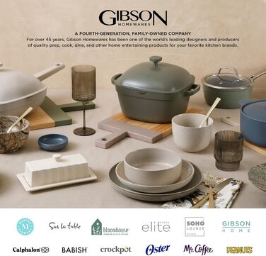 Сервіз для 4 осіб Gibson Soho Lounge Reactive Glaze (16 предметів) - Червоний, Steinzeug