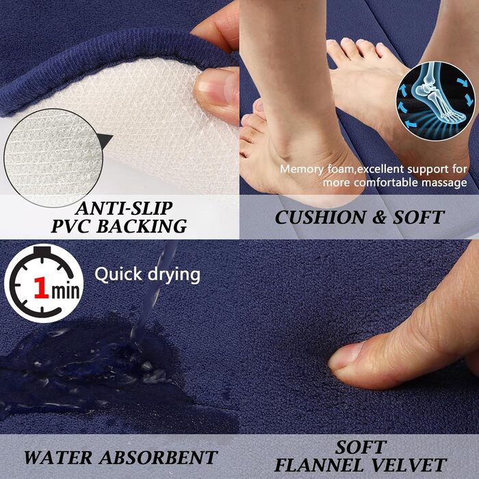 Комплект аксесуарів для ванної кімнати: душовий завіс та килимки (темно-зелений)