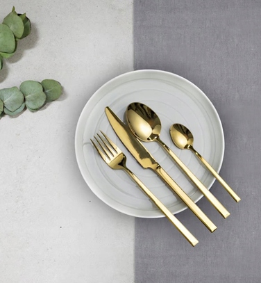 Набір столових приборів Ambition Como, 24 предмети, золотисті