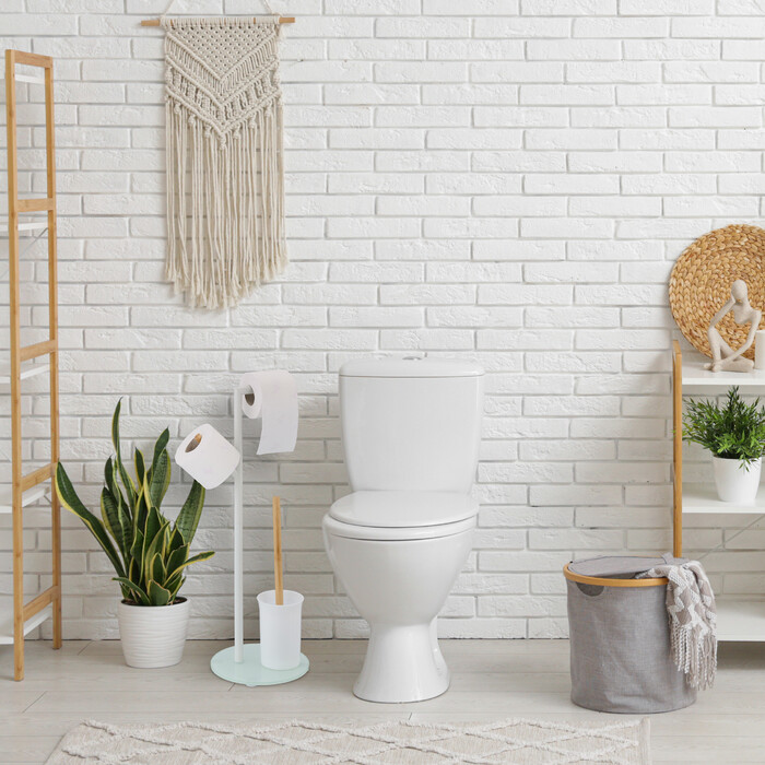 Relaxdays Toilet Set with 2 Replacement Brush Heads