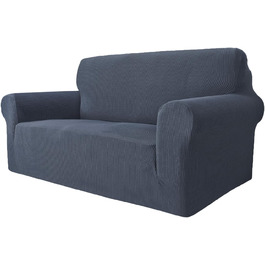 Чохол для дивану GRIFEMA на 2 місця, сірий, жаккард, еластичний, захист від тварин