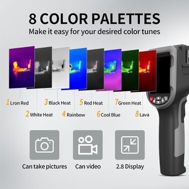 Тепловізор промисловий NOYAFA NF-521S з роздільною здатністю 120x90 пікселів, 2.8