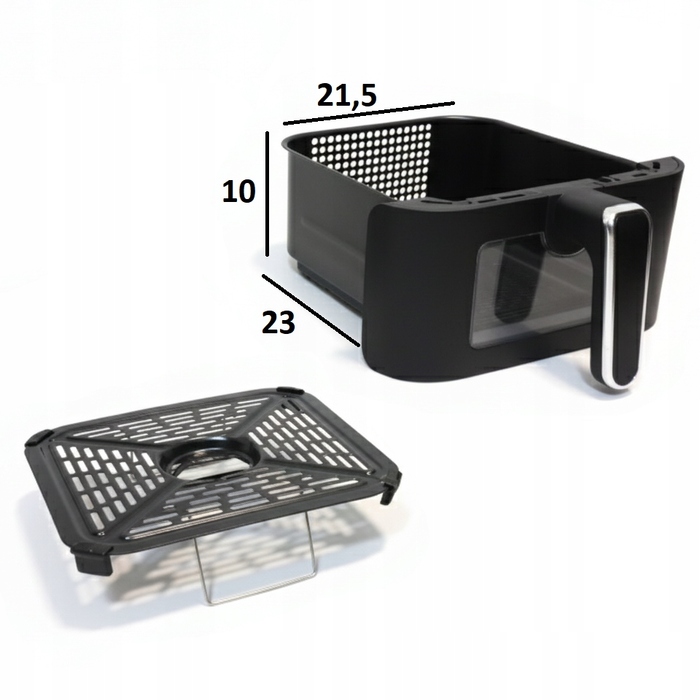 Аерофритюрниця AirDweller Air Fryer з двома чашами, 11 л, 2800 Вт, чорна