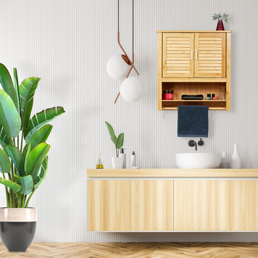 Підвісна полиця Relaxdays LAMELL з бамбука