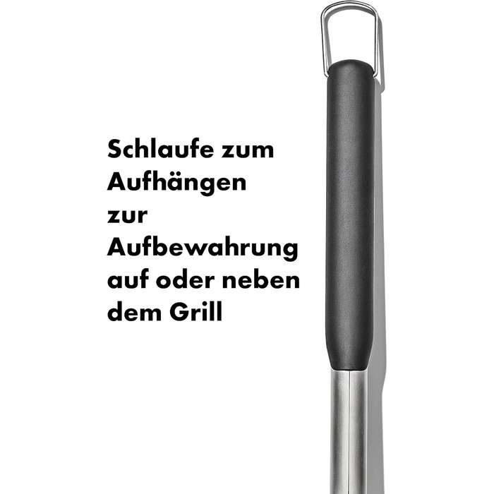 Набір кухонних щипців та лопаток OXO Good Grips для гриля (41 см та 47,5 см) – нержавіюча сталь, безпечне миття в посудомийній машині