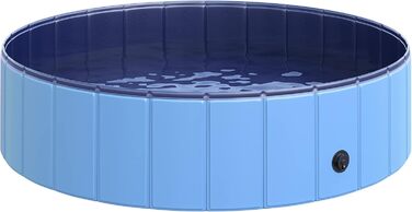 PawHut Dog Bath Tub Dog Pool Bathtub Swimming Pool Water Pool for Dogs 120 x 30 cm