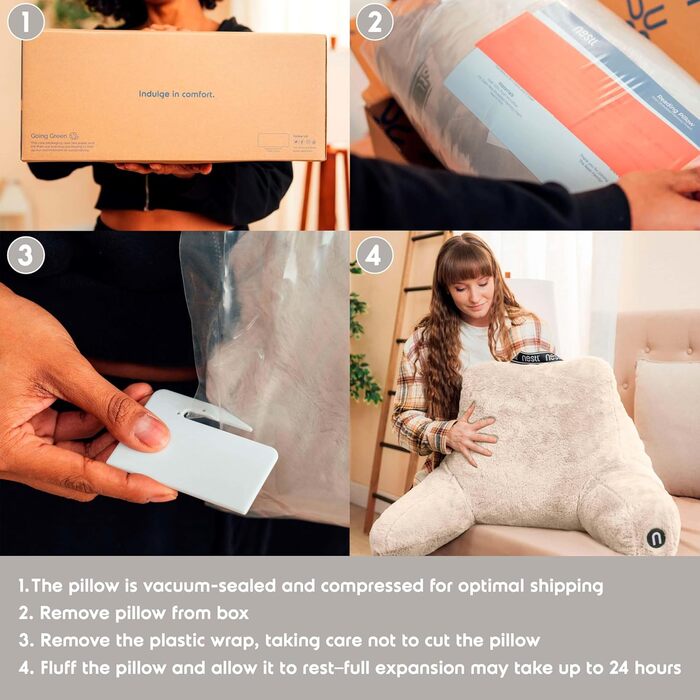 Лежанка-підголівник Nestlé Pelz: стильне крісло-лежак для читання в ліжку, штучне хутро, з підлокітниками, для дорослих та дітей