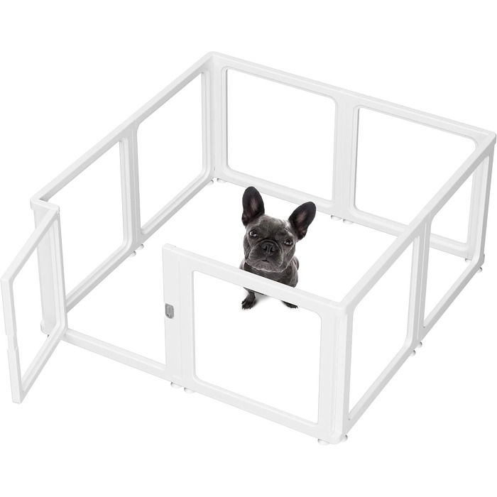 Кізовий забіг Citylife 8-TLG: 60 см, розкладний, з дверцятами, для собак, котів, кроликів, рухливий, антиковзаюча поверхня