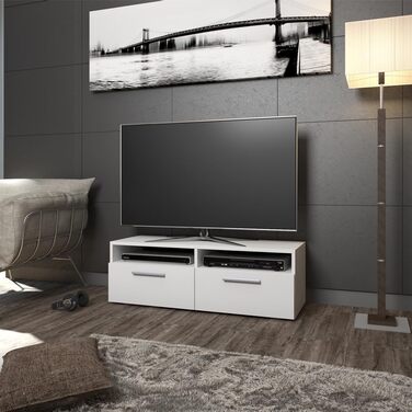 Тумба під телевізор Vicco Diego, білий глянець, 95x38 см