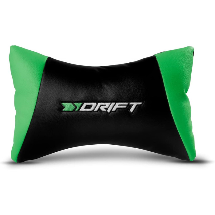 Ігрове крісло Drift DR175GREEN, екошкіра, 2D підлокітники, клас 4, чорний/зелений