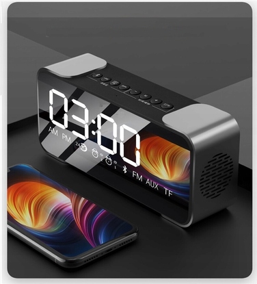 Молодіжний будильник-радіо з Bluetooth-динаміком та LED-підсвіткою