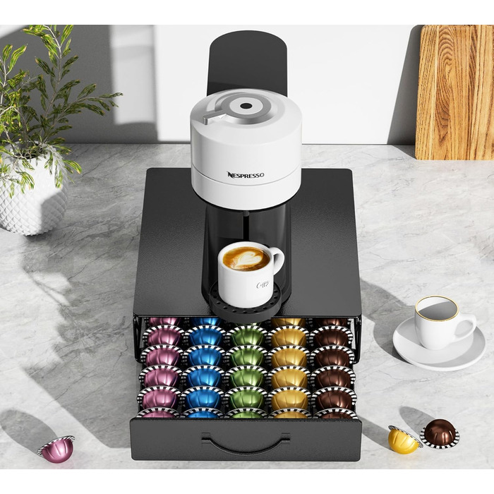 Тримач для капсул кави Nespresso Vertuo та Dolce Gusto на 50 капсул, металевий, для Nespresso машина (Vertuo 40)