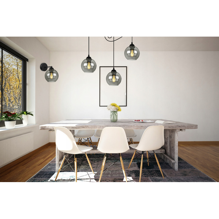 Настінний світильник Kinkiet Light Home, чорний з жовтим, E27 60 Вт