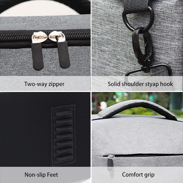 Сумка для камери HIUOUIH: фотосумка для DSLR/SLR камер, 26 x 19 x 15 см, сіра