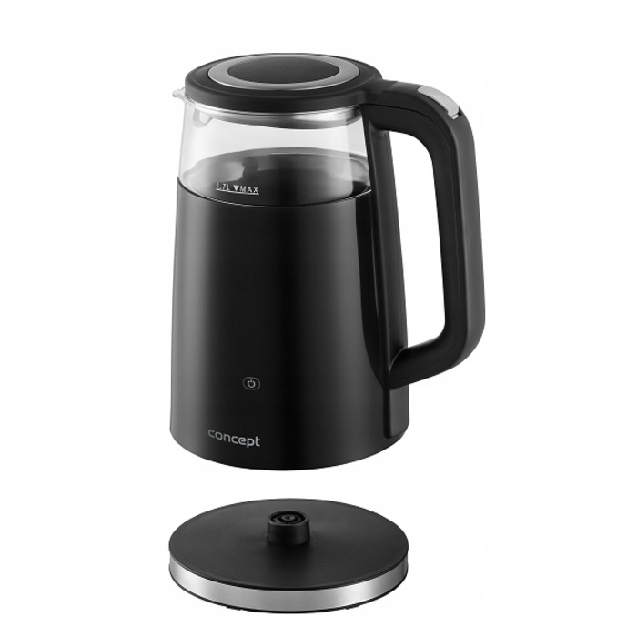 Електричний чайник Concept RK4100, 2200 Вт, 1,7 л, чорний