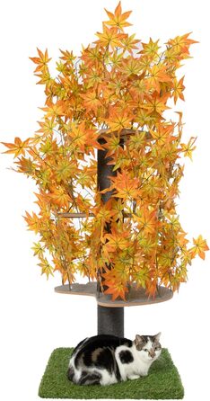 Дерево для котів Kratzbaum Natur - багатоярусне, з висувними елементами, 160 см, безпечні матеріали, патентована міцність