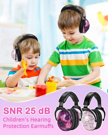 Навушники для захисту від шуму ZOHAN 030 для дітей 3-18 років (для аутизму), універсальний розмір, галактика+єдиноріг