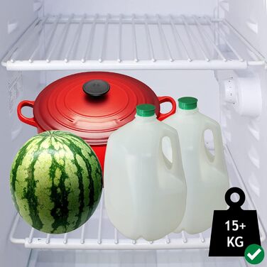 Universal Refrigerator Freezer Shelf Rack (white, 3 pack)
