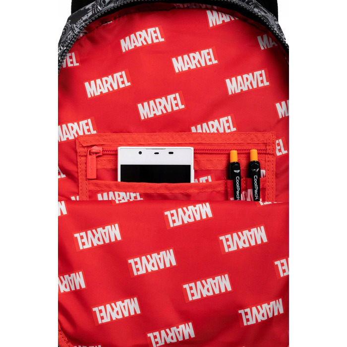 Багатовідсіковий шкільний рюкзак Avengers CoolPack, багатоколірний, 21 л