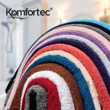 Набір рушників Komfortec з 100% бавовни, 8 шт: 4 банні рушники 70x140 см та 4 рушники для рук 50x100 см, м'яка махрова тканина, колір блідо-рожевий