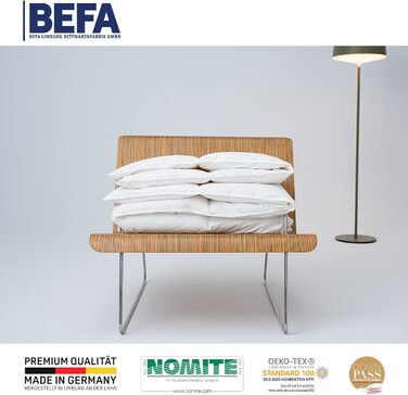 Ковдра з гусячого пуху BEFA NATUR 135x200 см, 90% пух, всесезонна, для алергіків, Німеччина, сертифікат OEKO-TEX, Downpass, 2 шт.