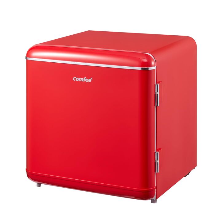 Холодильник Comfee RCD50RE2EURT(E) 47 л, Ретро дизайн, Червоний. Компактний холодильник для дому, офісу, готелю. Енергоклас E