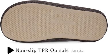 Тапочки жіночі Eagsouni з льону, комфортні, з піною пам'яті, антиковзкі, для дому, теплі, колір коричневий (39/40 EU)