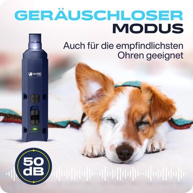 Електричний точилка для собачих кігтів з LED-підсвіткою, Navy