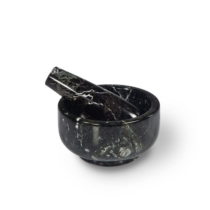 Набір для кави Stößel & Mörtel: ступка та товкачок з чорного мармуру