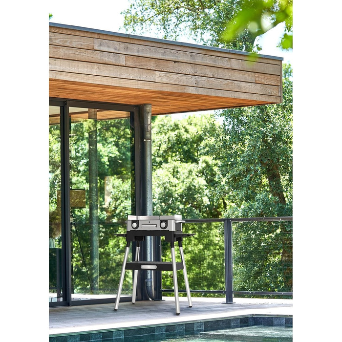 Електрогриль WMF Lono Master-Grill, 50x28 см, з регульованими зонами нагріву, нержавіюча сталь, для барбекю на вулиці