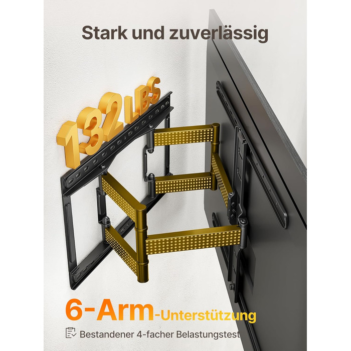 Кріплення для телевізора monTEK Ultra Slim, поворотне, для телевізорів 43-90 дюймів, товщина 1,1 см, VESA 600x400 мм, до 60 кг