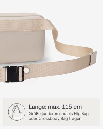 Kapten & Son Bauchtasche Bergen: сумка на пояс, кросбоді для жінок та чоловіків, 0.8 л, м'ятний колір, ідеальна для подорожей та міста