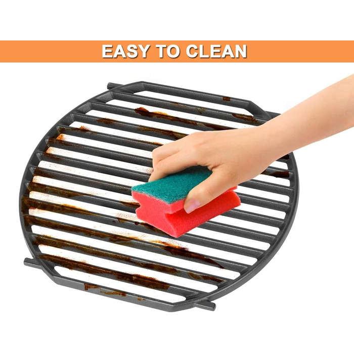 Гриль-плита для Weber Gourmet BBQ System Sear Rost, сумісна з Weber GS4 Spirit II 200/300, Genesis II E-310, II LX S-440, аксесуари GBS, чавун, 1 шт.