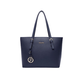 Сумка жіноча Gallantry Paris Shopper синя для документів A4 з блискавкою - сумка для роботи, навчання, плечова