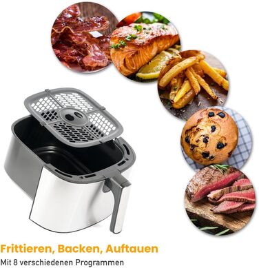 Фритюрниця Sifuplex з гарячим повітрям 6.5L з Rapid Air, сенсорне управління, 3 функції: смаження, випікання, розморожування