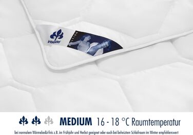 Irisette Edition All-Season Blanket - Made in Germany - Mono All-Season Blanket with a cover made of soft Microfiber, transitional duvet, 155 x 220 cm, Öko-Tex certified 155 x 220 Mono All-Season Blanket