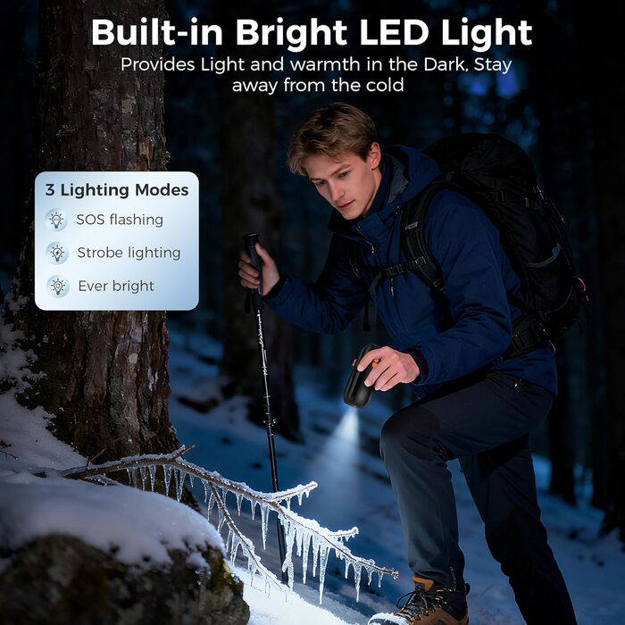 Електричні грілки для рук 2 шт., USB, з LED, 5 рівнів нагріву, до 55°C, багаторазові, для активного відпочинку, полювання, кемпінгу, зими, рожеві