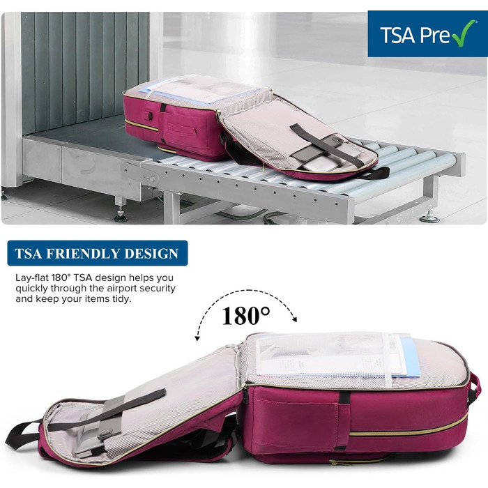 Жіночий рюкзак YAMTION: для школи, роботи, університету. USB-порт, відділення для ноутбука 17.3