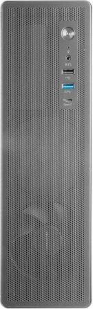 Корпус для ПК Tacens SAGITTA20, ATX, з LED-дисплеєм, 3 вентилятори 120мм, загартоване скло, сітчаста передня панель, USB-C, чорний