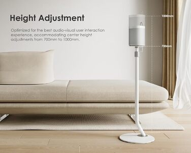 Підставка для колонок FITUEYES Design, металева, регульована по висоті, 2 шт, білий колір