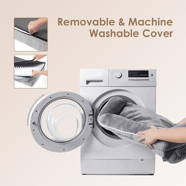 Ортопедичне ліжко для собак EHEYCIGA, великі та середні породи, 91x68 см, Memory Foam, вологостійке, з високим бортиком, сіре