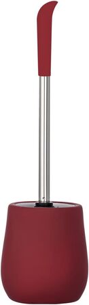 Набір для туалету WENKO Sydney Matt з м'якою обробкою Soft-Touch, кераміка, тримач для щітки, 12.5 x 39.5 x 12.5 см, матовий, червоний