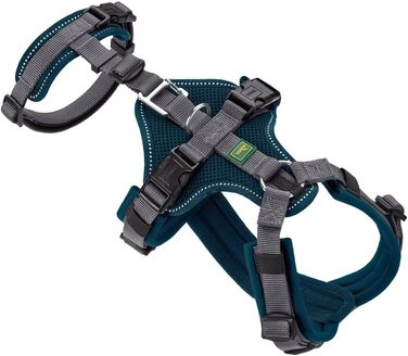 Нашийник для собак Maldon, колір petrol/сірий, розмір L