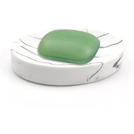 Підставка для мила MYLERCT, 11.5 x 10 см, з ефектом мармуру, для ванної кімнати та кухні