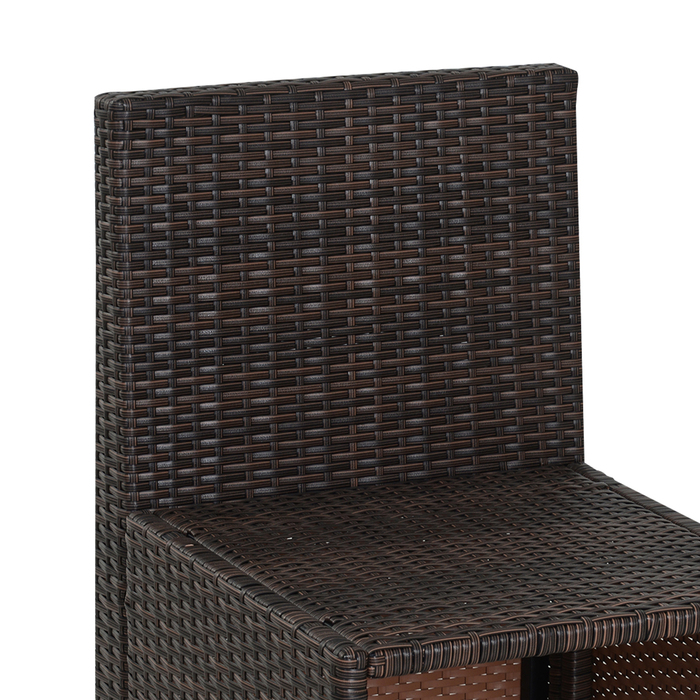 Набір садових меблів Outsunny з ротангу Polyrattan, 5 предметів. Лаунж-набір для саду, балкону або тераси, стійкий до погодних умов та елегантний.