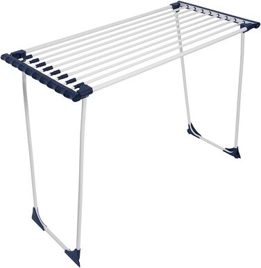 BigDean Telescopic Clothes Airer for Bedding 20m - Extendable - Without Obstructing Crossbar - Wing Clothes Dryer Rack XXL with Wheels